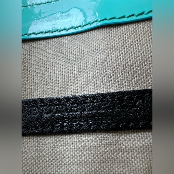 Burberry Prorsum stitch crossbody clutch teal stripe bag. Rare find!! - Picture 10 of 11